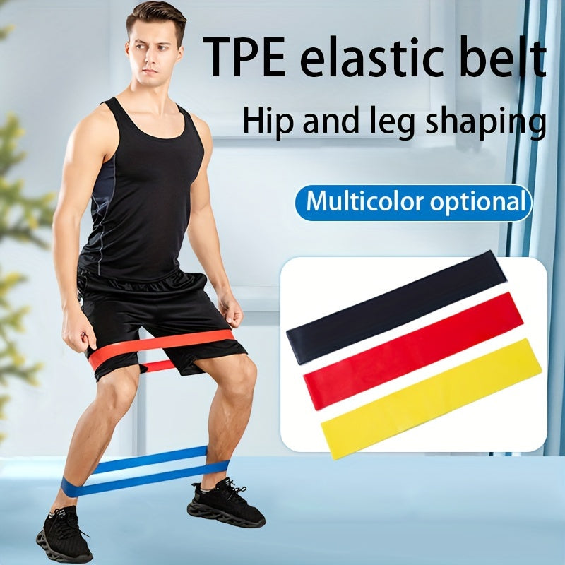 TPE Elastic Resistance Band Yoga Fitness Tension Rope Hip Legs Squat Training