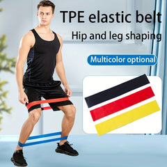 TPE Elastic Resistance Band Yoga Fitness Tension Rope Hip Legs Squat Training