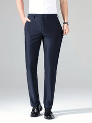 Men's Solid High Stretch Dress Pants - Spring/Summer Business