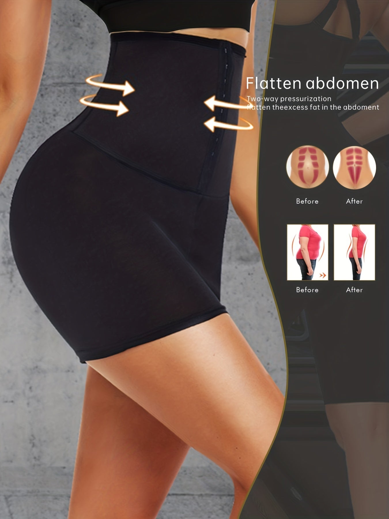 Hook & Loop Shaping Panties Tummy Control Compression Underwear