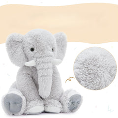 Realistic Elephant Plush Ultra Soft Stuffed Animal