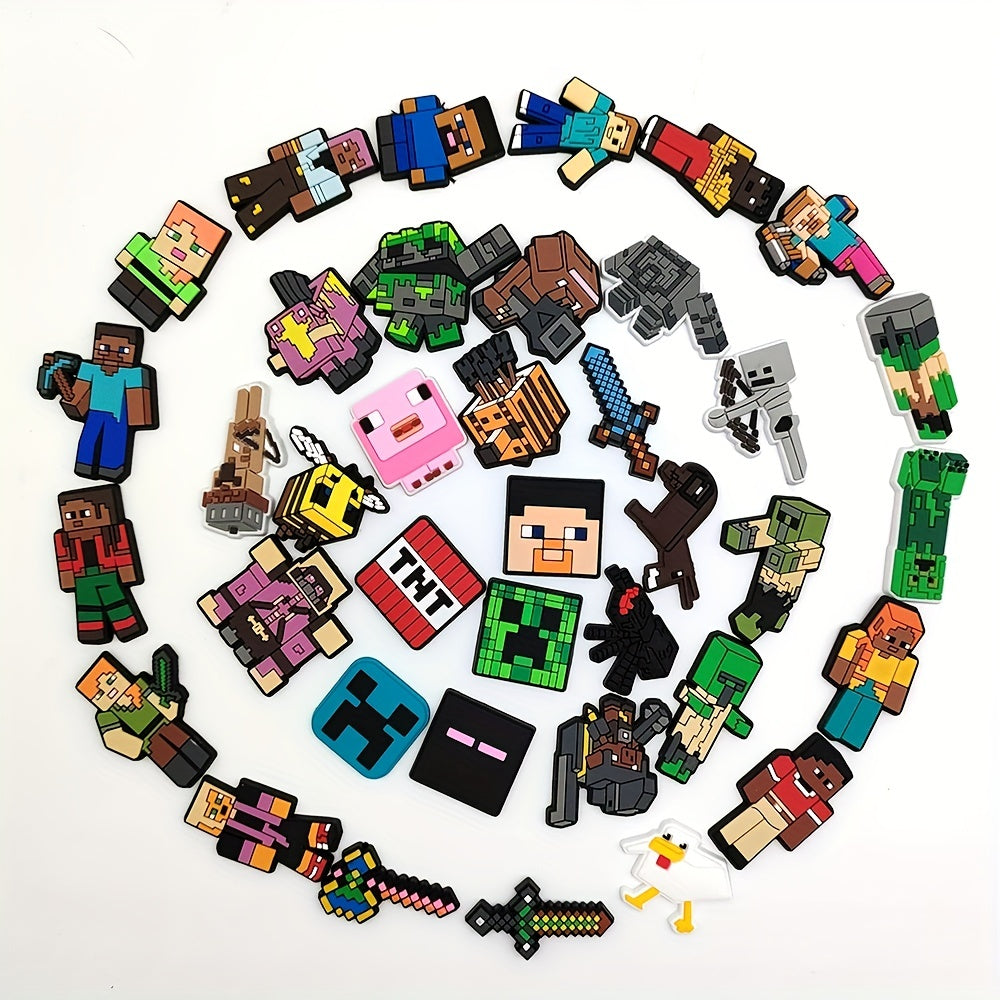 38pcs Anime Shoe Decoration Charms Shoe Buckles Shoe Accessories