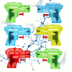6pcs Mini Plastic Water Gun Toy Set for Outdoor Pool Party Game