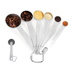 6pcs Stainless Steel Measuring Spoons Cups Set Metric/US Measurements