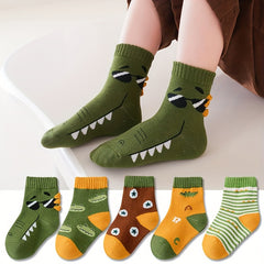Kids Winter Warm Cartoon Socks, 6-8 Years
