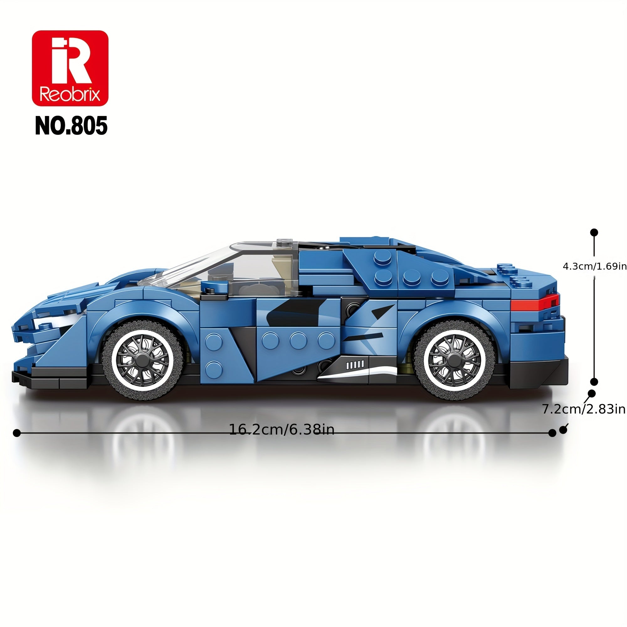 Reobrix 805 Racing Car Building Block Toy Set