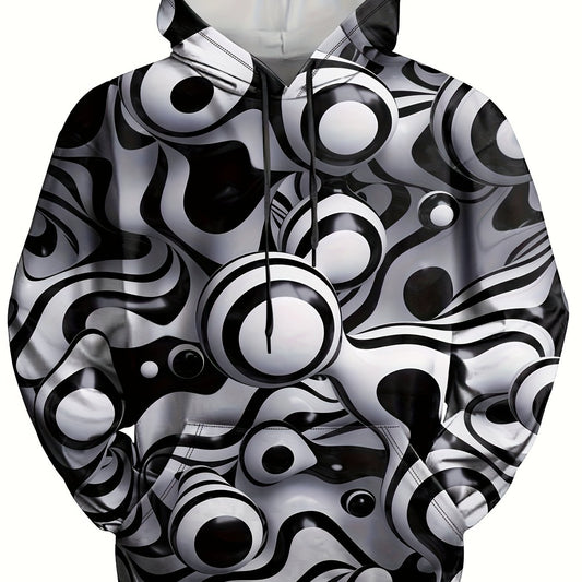 3D Print Hoodies Men Graphic Loose Pullover Autumn Winter
