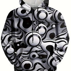 3D Print Hoodies Men Graphic Loose Pullover Autumn Winter