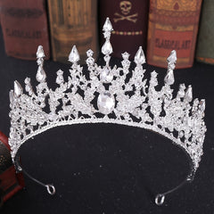 Crystal Wedding Tiara Rhinestone Princess Crown Bridal Costume Jewelry