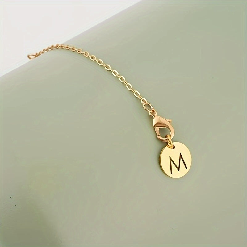 2pcs Metal ID Initial Letter Charms for Cup Identification
