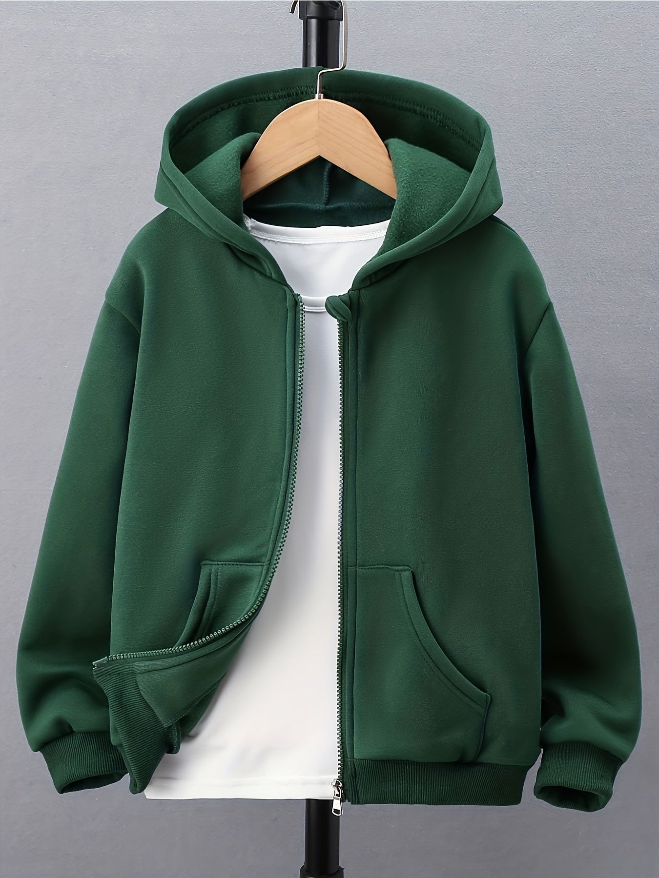 Girls Sports Hoodie Top Zip Up Spring Clothes