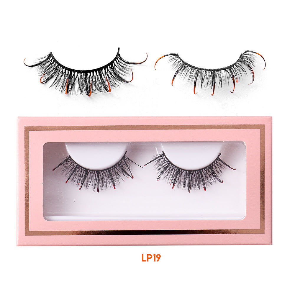 Halloween False Eyelashes Thick Curly Realistic Stage Makeup
