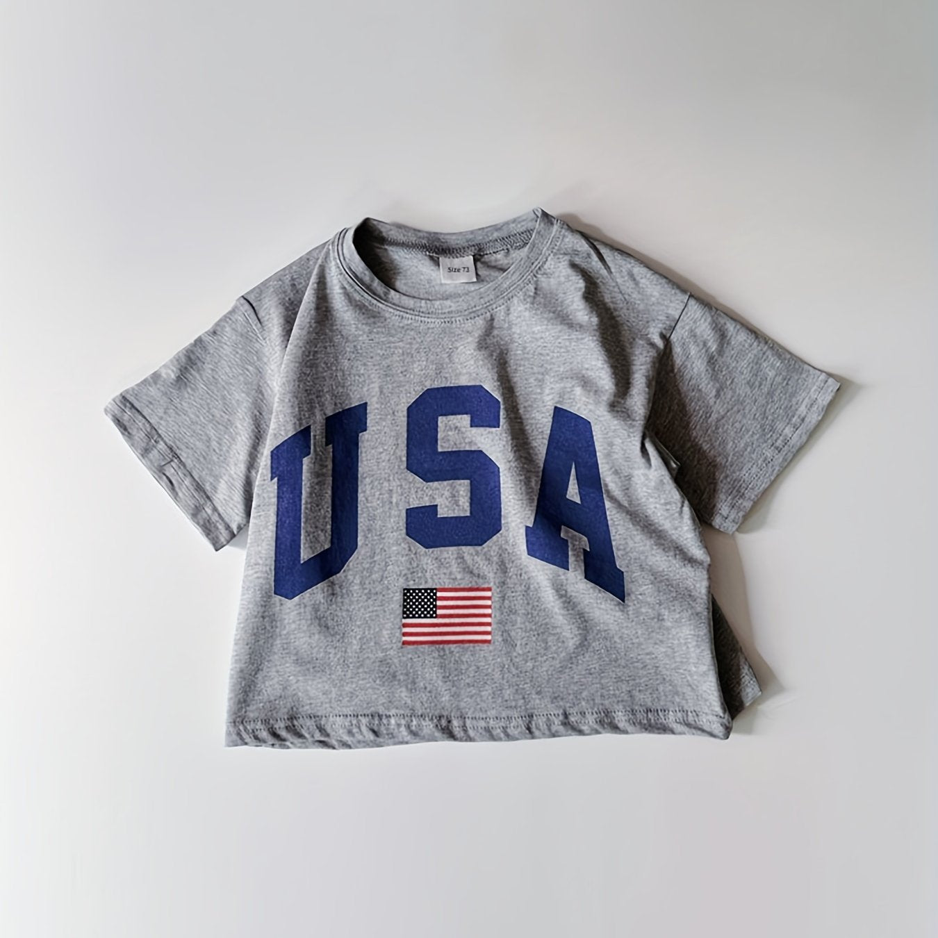 Baby Toddler Euro-American Short Sleeve T-shirt Top Summer Pullover