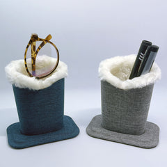 Canvas Glasses Holder Eyeglasses Protector Case For Desk