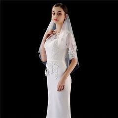 Mesh Bridal Headdress Wedding Accessories Hair Comb Yarn Mesh Wedding Headdress