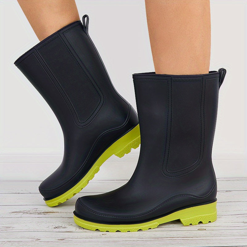 Women's Waterproof Rubber Rain Boots Comfortable Non-slip Shoes