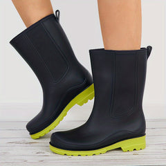 Women's Waterproof Rubber Rain Boots Comfortable Non-slip Shoes