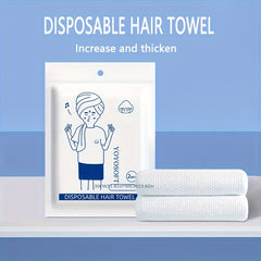 2pcs Disposable Hair Drying Towel - Thick & Absorbent Bath Towel