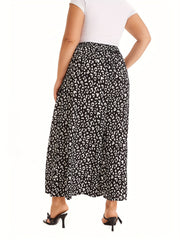 Dalmatian Print Wide Leg Pants