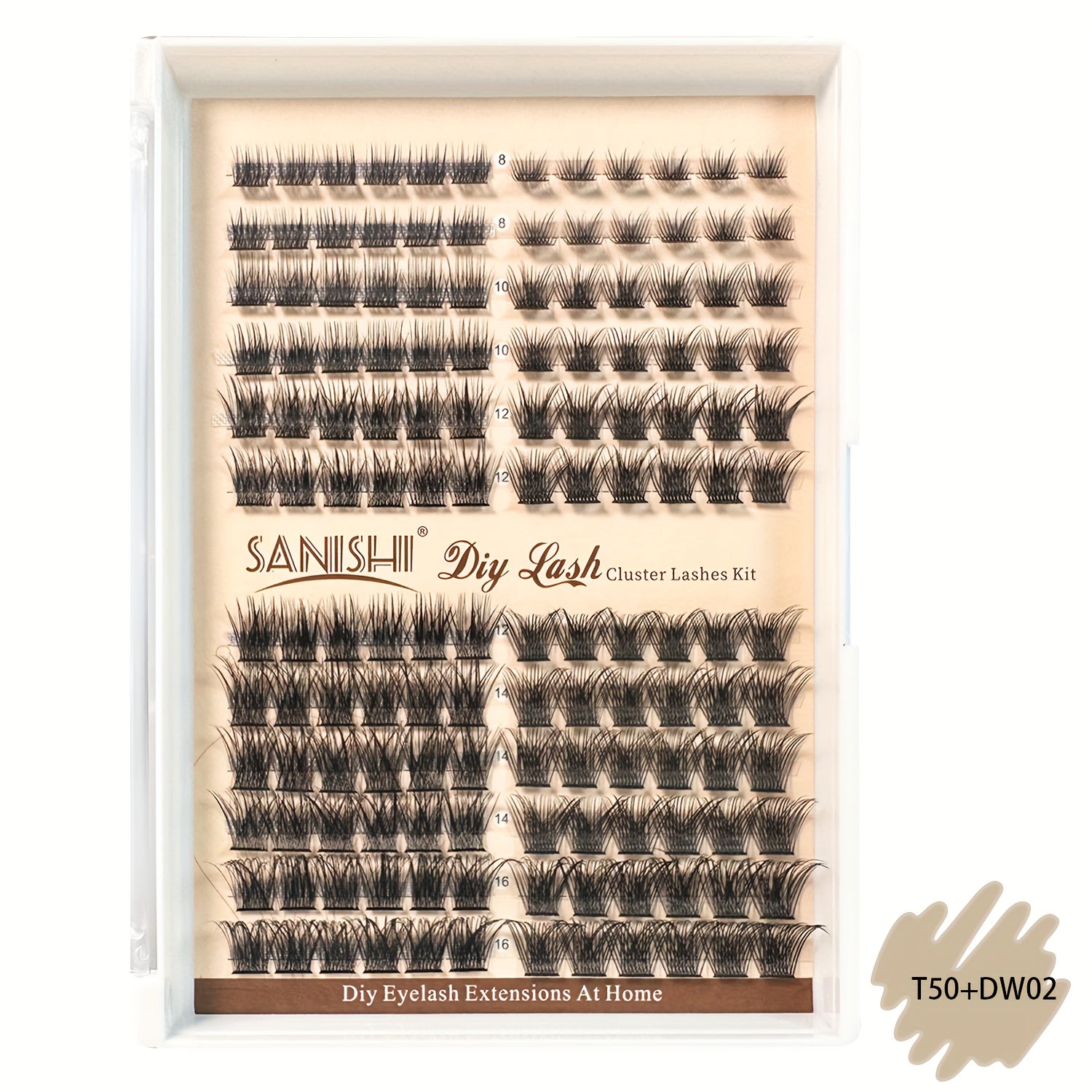 144pcs DIY Grafting Eyelashes Natural Thick False Eyelashes