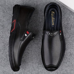 Men's Slip On Leather Shoes Smart Casual Walking Shoes