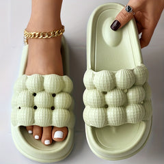 Women's Bubble Pillow Slides Soft Open Toe Non Slip Slipper