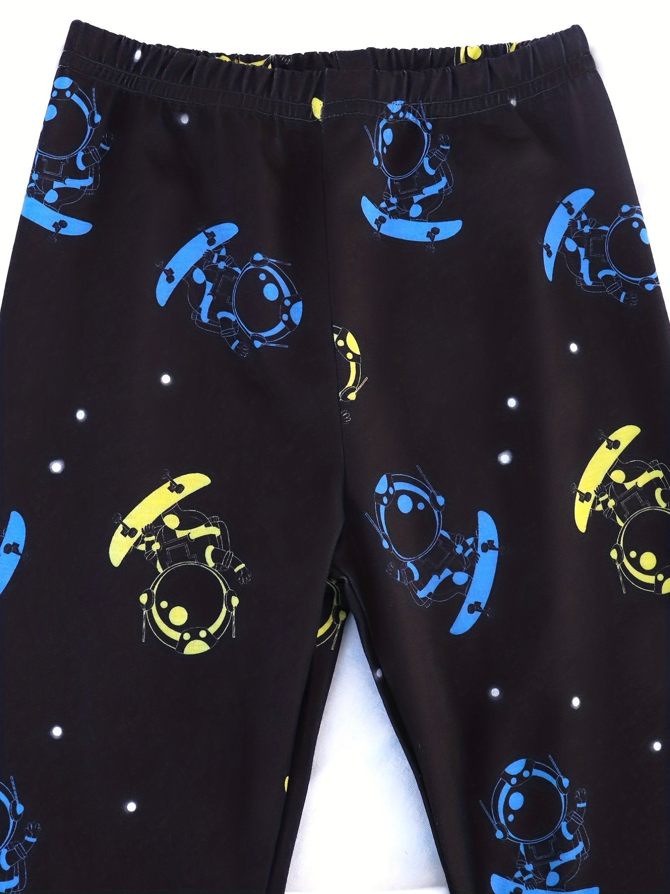 Boy's 2pcs Astronaut Skateboard Pajama Set