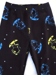 Boy's 2pcs Astronaut Skateboard Pajama Set