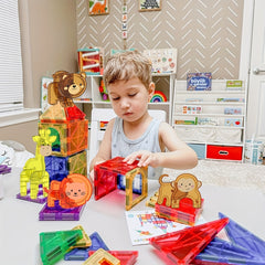 Magnetic Building Blocks Dinosaur Toy Set for Boys and Girls