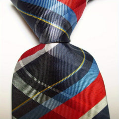 Plaid Tie Men's 8 99 CmNecktie Set Jacquard Woven Tie Necktie