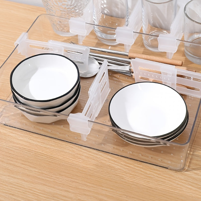 Set of 4 Extendable Fridge Partitions for Food Organization