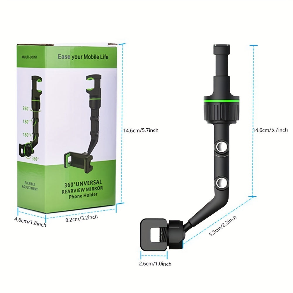 360 Rotation Car Rearview Mirror Phone Holder Mount