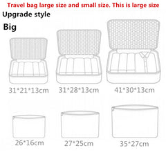 6pcs Travel Organizer Bag Waterproof Packing Organizer Travel Bags