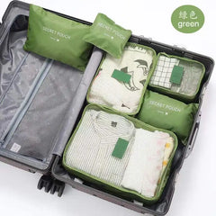 6pcs Travel Storage Bag Set Clothes Underwear Shoes Organizer