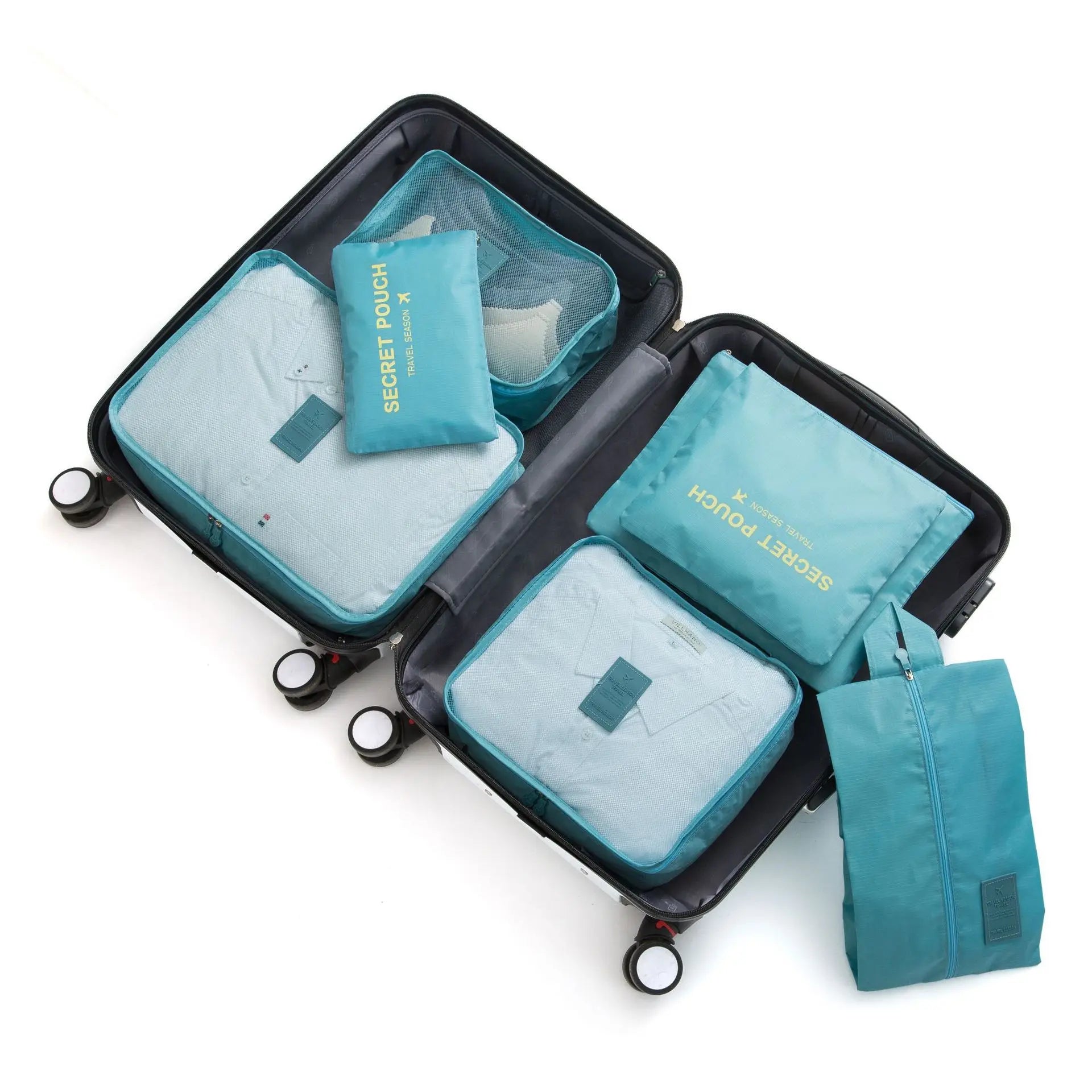 6pcs Travel Storage Bag Set Clothes Underwear Shoes Organizer
