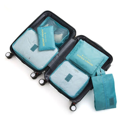 6pcs Travel Storage Bag Set Clothes Underwear Shoes Organizer
