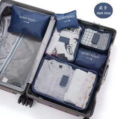 6pcs Travel Storage Bag Set Clothes Underwear Shoes Organizer