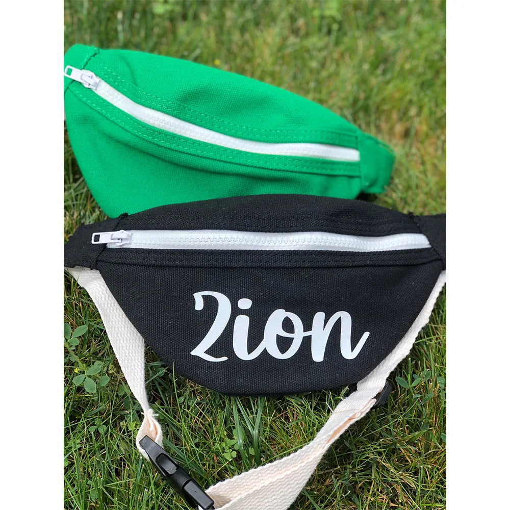 Kids Personalized Name Funny Pack Waist Bag for Boy or Girl