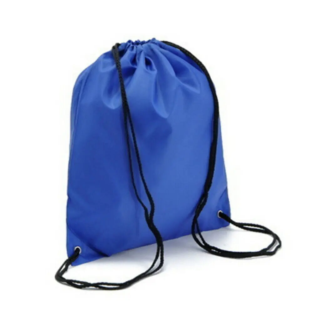 7 Colors Drawstring Bags Sports Waterproof Backpack Gray Fluorescent Green