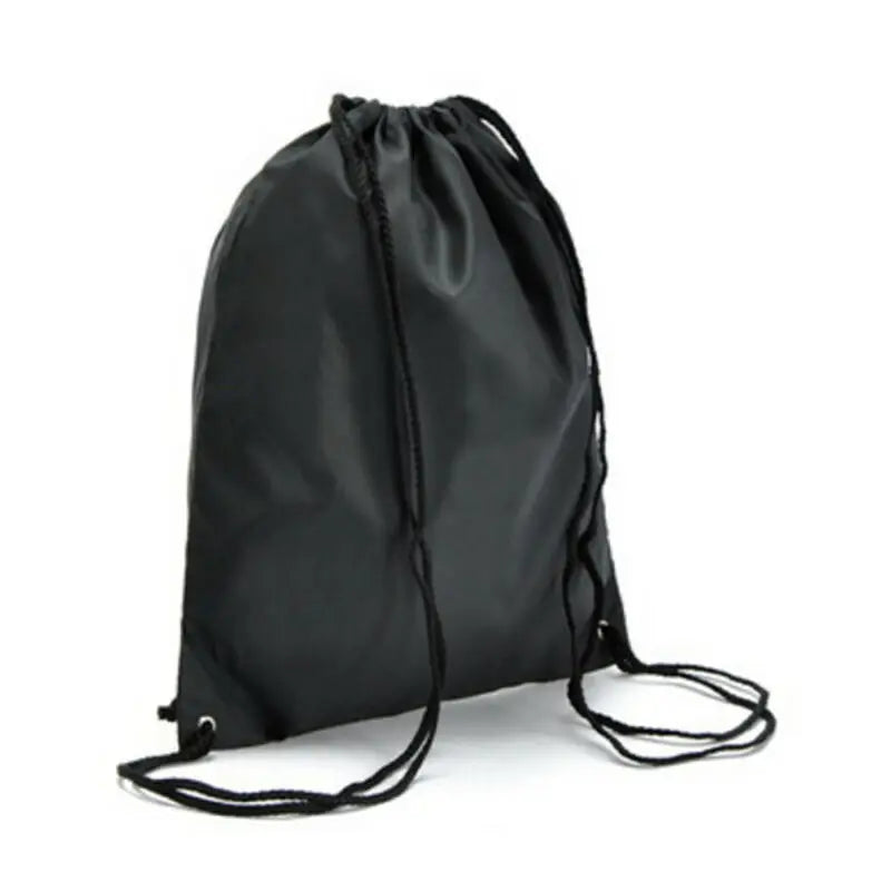 7 Colors Drawstring Bags Sports Waterproof Backpack Gray Fluorescent Green