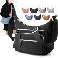 Nylon Crossbody Shoulder Bag for Women, Waterproof Handbag for Daily Shopping