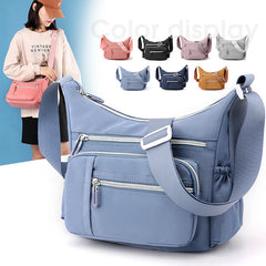 Nylon Crossbody Shoulder Bag for Women, Waterproof Handbag for Daily Shopping