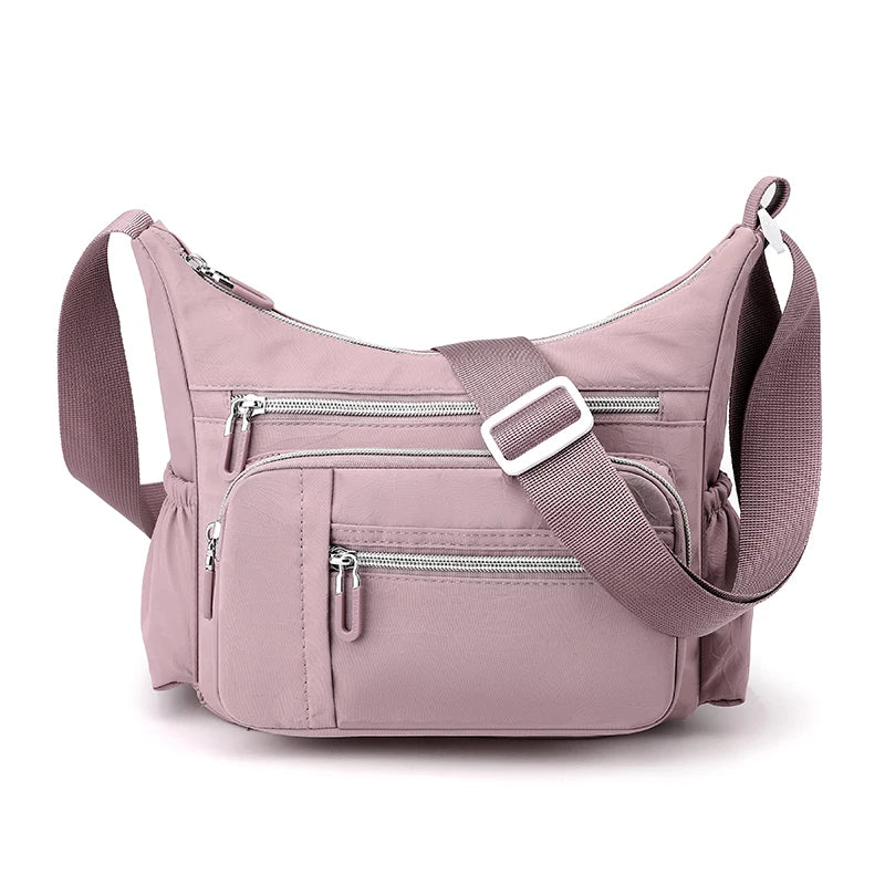 Nylon Crossbody Shoulder Bag for Women, Waterproof Handbag for Daily Shopping