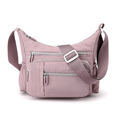 Nylon Crossbody Shoulder Bag for Women, Waterproof Handbag for Daily Shopping