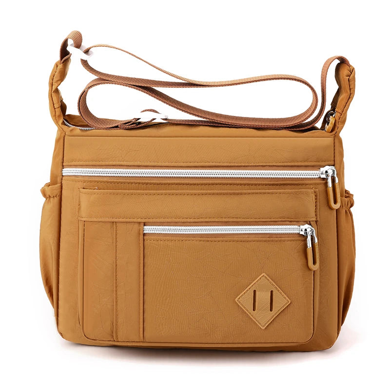 Nylon Crossbody Shoulder Bag for Women Waterproof Daily Shopping Travel