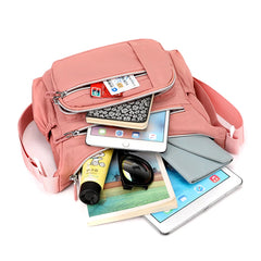 Nylon Crossbody Shoulder Bag for Women, Waterproof Handbag for Daily Shopping