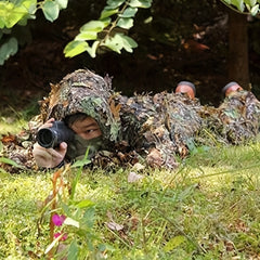 3D Leafy Camouflage Ghillie Suit for Turkey Hunting & Halloween