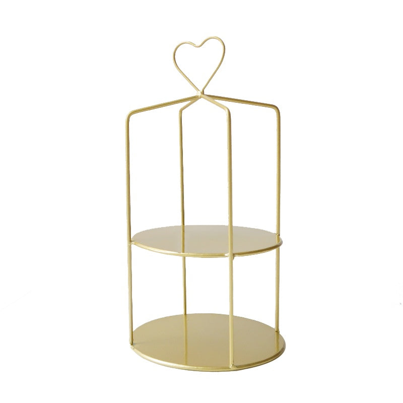 Double Layer Afternoon Tea Snack Rack Wedding Dessert Table