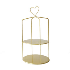 Double Layer Afternoon Tea Snack Rack Wedding Dessert Table