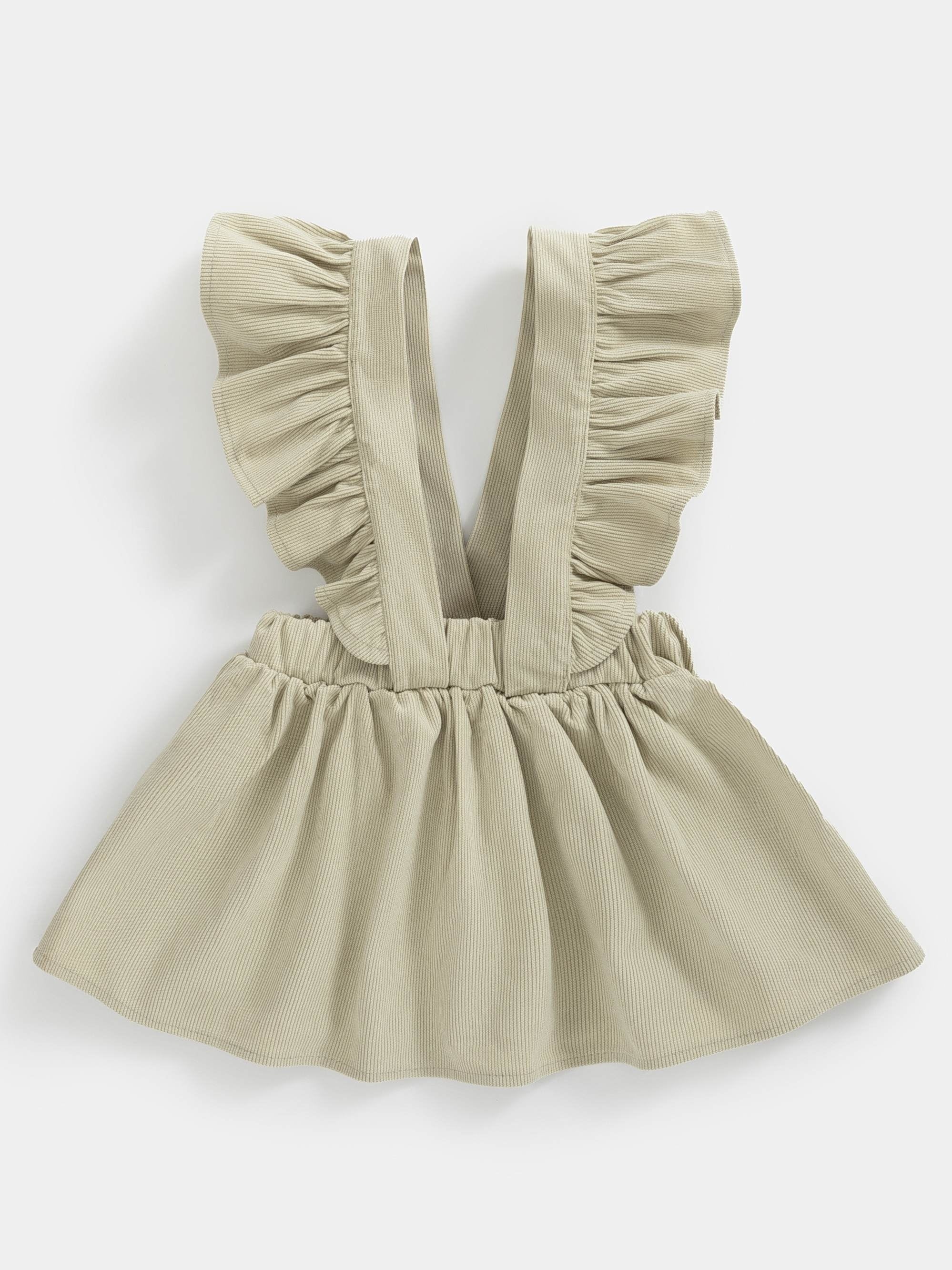 Toddler Baby Girls Corduroy Flying Sleeve Dress